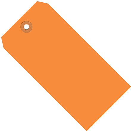 5 <span class='fraction'>3/4</span> x 2 <span class='fraction'>7/8</span>" Orange 13 Pt. Shipping Tags